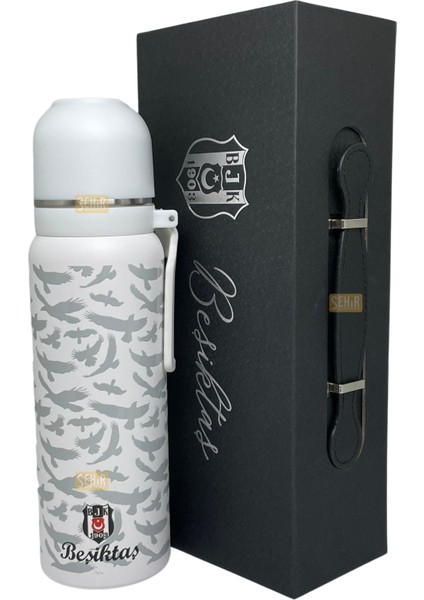650ML Lisanslı Çift Katlı Paslanmaz Çelik Termos 8 Saat Sıcak Soğuk Hediye Kutulu