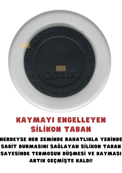 650ML Lisanslı Çift Katlı Paslanmaz Çelik Termos 8 Saat Sıcak Soğuk Hediye Kutulu fırsatları