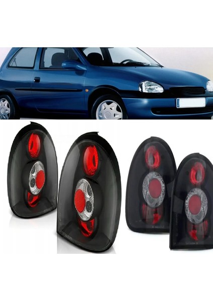 Opel Corsa B 1993-2001 2.kapı Siyah Arka Stop Lambası