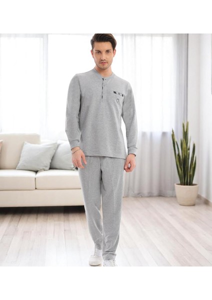 Erkek 2'li Mevsimlik %100 Pamuk Pijama Takım