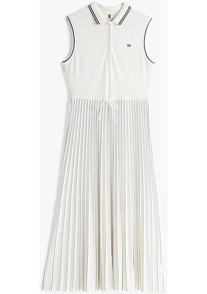 Sporty Pleated Polo Dress Ns fırsatları