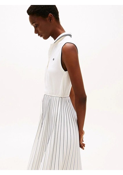 Sporty Pleated Polo Dress Ns indirimleri
