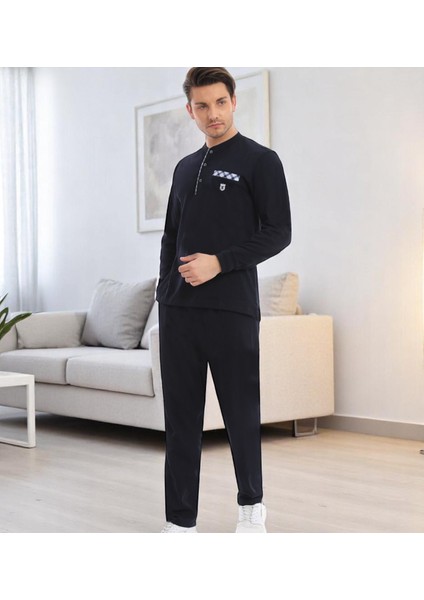 Erkek 2'li Mevsimlik %100 Pamuk Pijama Takım