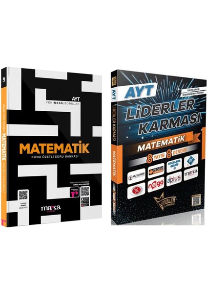 Ayt Matematik Soru Bankası ve Liderler Deneme Seti 2 Kitap