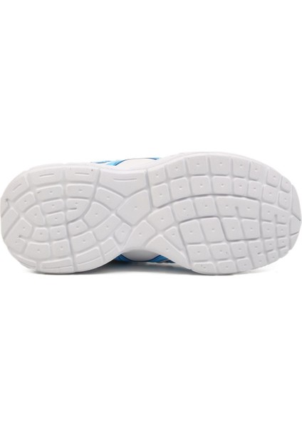 Beyaz Lacivert Cırtlı Fileli Hafif Çocuk Spor Ayakkabı F indirimleri