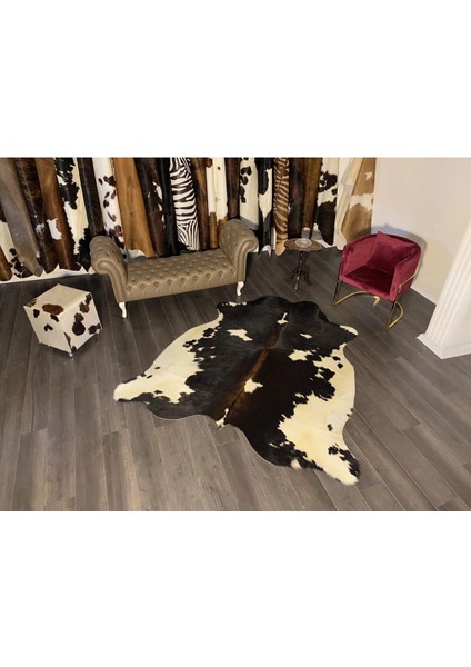 Hakiki Deri Dana Postu Siyah - Beyaz 195 x 240 - 0701000054 fiyatları