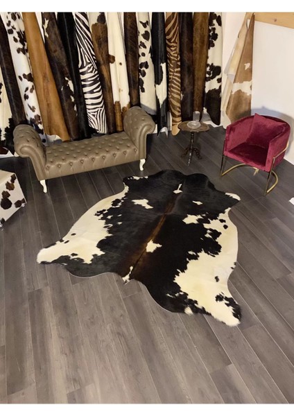 Hakiki Deri Dana Postu Siyah - Beyaz 195 x 240 - 0701000054 modelleri