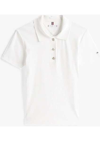 Slım Gold Button Polo Ss