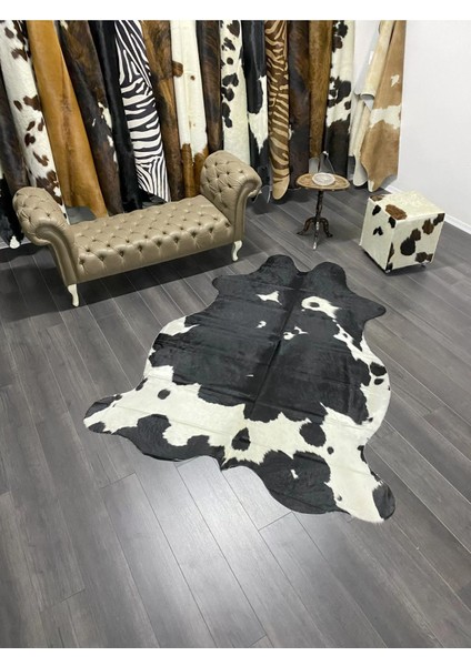 Hakiki Deri Dana Postu Siyah - Beyaz 220 x 240 - 0701000130 modelleri
