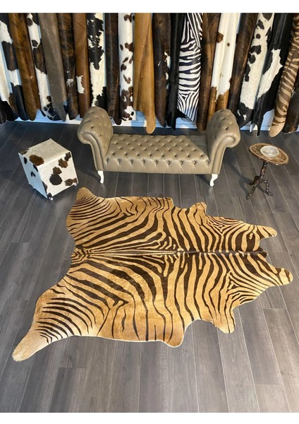 Hakiki Deri Dana Postu Kahve Zebra 200 x 230 - 1101000037 modelleri