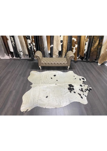Hakiki Deri Dana Postu Siyah - Beyaz 185 x 235 - 0701000021 fiyatları