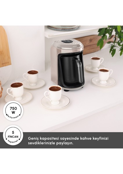 Hatır Hüps Quartz Türk Kahve Makinesi Iconic Beige