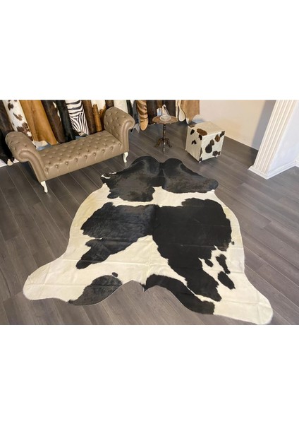 Hakiki Deri Dana Postu Siyah - Beyaz 220 x 240 - 0701000111 fiyatları