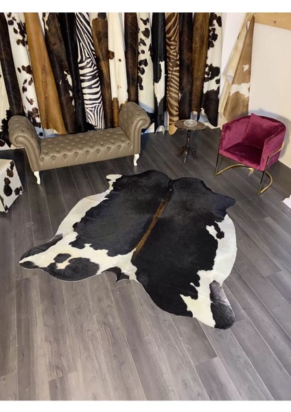 Hakiki Deri Dana Postu Siyah - Beyaz 205 x 245 - 0701000081 modelleri