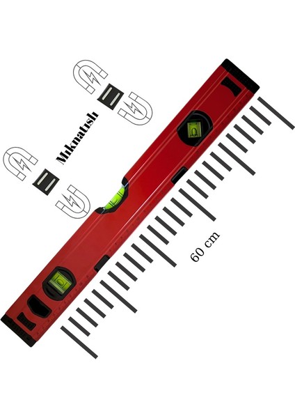 Vandor Pro Alüminyum Mıknatıslı Su Terazisi 60 cm modelleri
