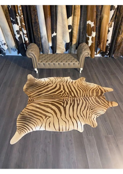 Hakiki Deri Dana Postu Kahve Zebra 205 x 240 - 1101000027 modelleri