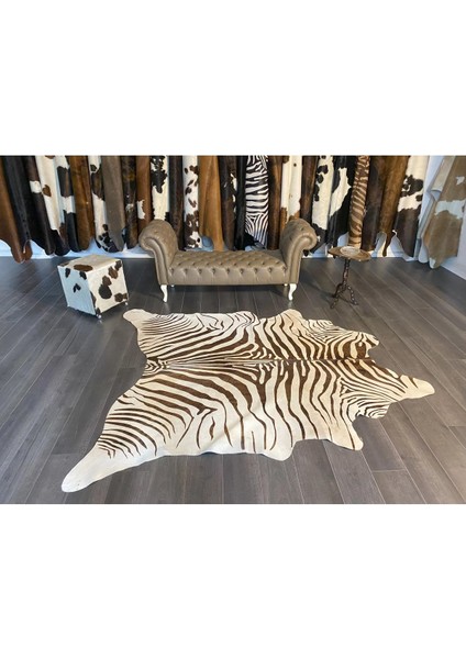 Hakiki Deri Dana Postu Kahve Zebra 205 x 235 - 1101000031