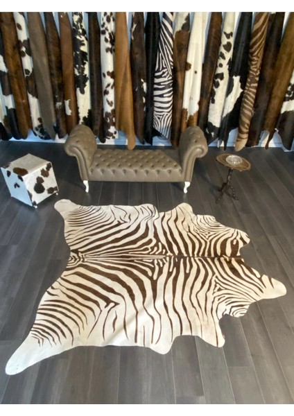 Hakiki Deri Dana Postu Kahve Zebra 205 x 235 - 1101000031 modelleri