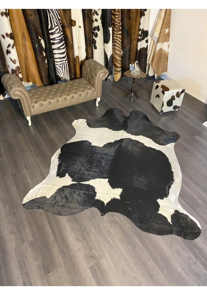 Hakiki Deri Dana Postu Siyah - Beyaz 200 x 230 - 0701000089 modelleri