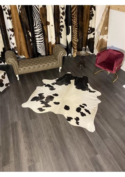 Hakiki Deri Dana Postu Siyah - Beyaz 195 x 230 - 0701000036 modelleri