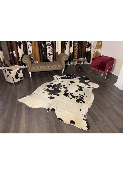 Hakiki Deri Dana Postu Siyah - Beyaz 200 x 225 - 0701000031