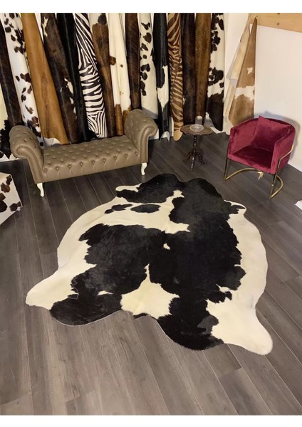 Hakiki Deri Dana Postu Siyah - Beyaz 180 x 210 - 0701000053 modelleri