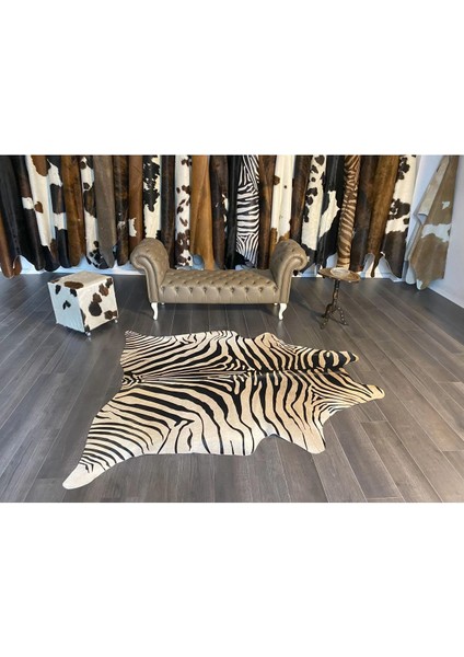 Hakiki Deri Dana Postu Kahve Zebra 180 x 215 - 1101000033