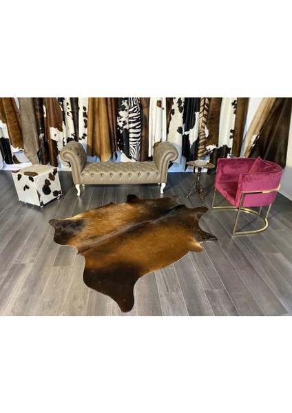 Hakiki Deri Dana Postu Mıx Kahve 165 x 200 - 1001000048