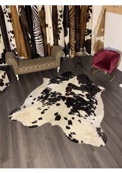 Hakiki Deri Dana Postu Siyah - Beyaz 180 x 215 - 0701000045 modelleri