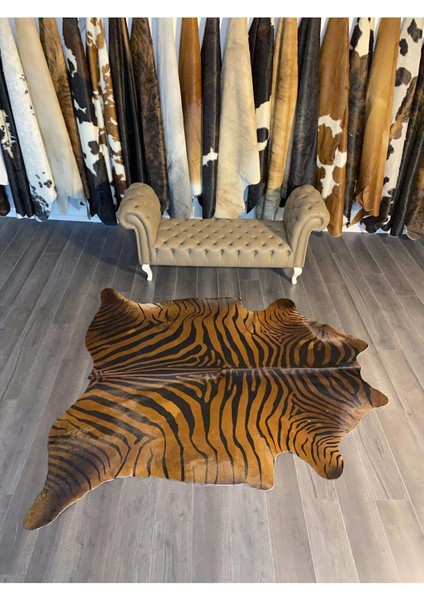 Hakiki Deri Dana Postu Kahve Zebra 205 x 225 - 1101000006 modelleri