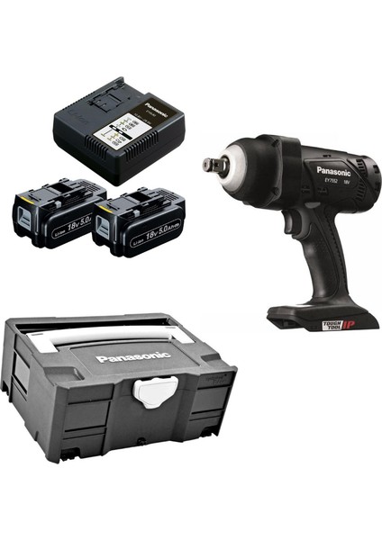 EY7552LJ2S Akülü Somun Sıkma (18V-5.0Ah Pil Seti - Systainer Çanta)