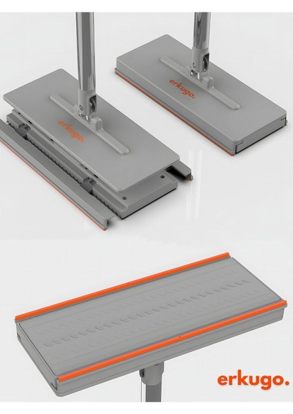 20 Adet Yedek Bezli Mop Pratik One-Touch Temizlik Mopu 360° Dönebilen Kolay Tak Çıkar Minimal