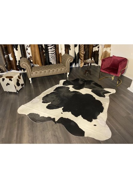 Hakiki Deri Dana Postu Siyah - Beyaz 220 x 250 - 0701000071