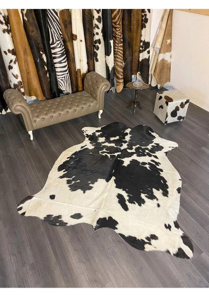 Hakiki Deri Dana Postu Siyah - Beyaz 175 x 215 - 0701000098 modelleri