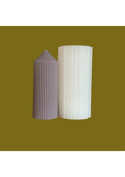 Şeritli Sütün Mum Silikon Kalıp fırsatları