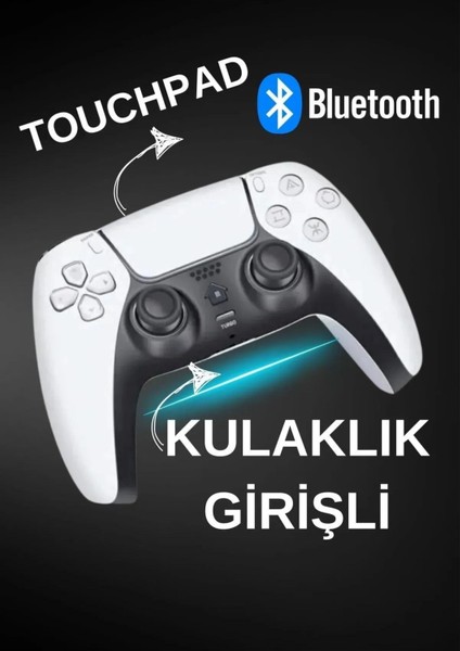 T28 Bluetooth Oyun Kolu Ps4 Ps5(Ps4 Oyunları) ve Pc Uyumlu Wireless Kablosuz Joystick