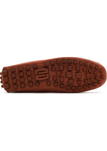 Erkek Kahverengi Süet Deri Loafer 25SFD630810