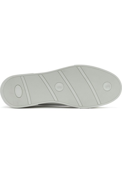 Erkek Beyaz Bağcıklı Deri Sneaker 25SFD6126FT