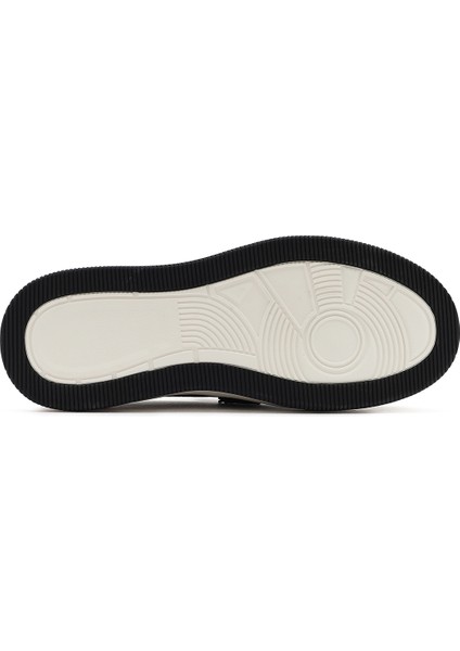 Erkek Siyah Kalın Tabanlı Deri Casual Loafer 25SFD650118