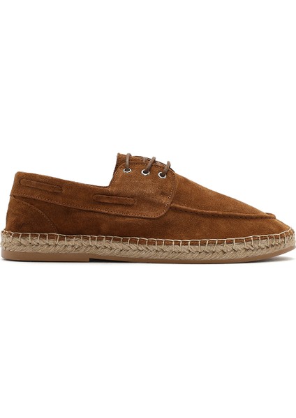 Erkek Taba Süet Deri Espadril 25SFD616210