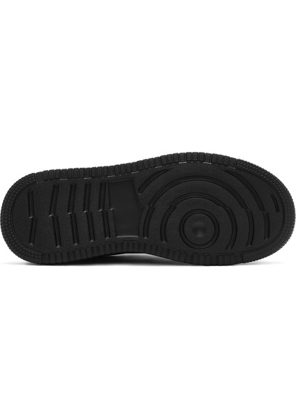 Erkek Siyah Bağcıklı Kalın Tabanlı Sneaker 25SFD69366F