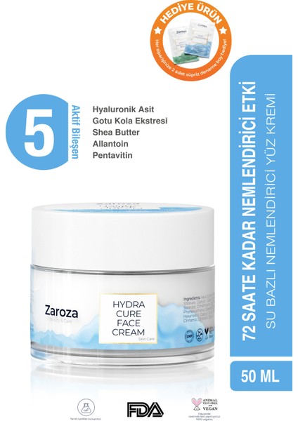 Yoğun Nem Kremi Hyaluronic Asit & Pentavitin Kuru Ciltler 50 ml