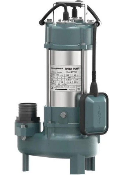 GV750 Foseptik Dalgıç 1hp -13 Metre