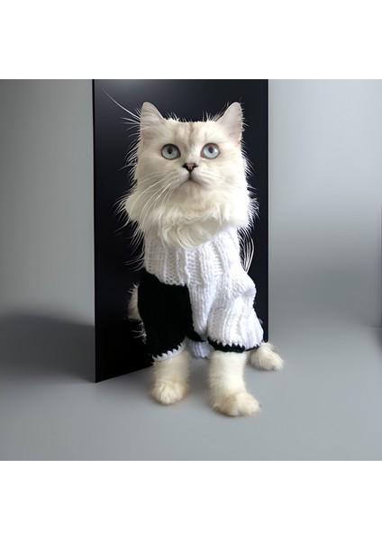 Kedi ve Köpek Için Siyah Beyaz Taraftar Kazak fiyatları
