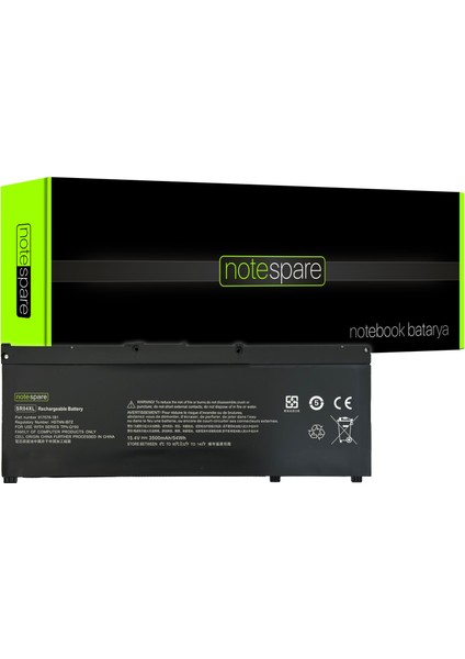 Hp ile Uyumlu SR03XL, SRO3XL, SR03052XL, SR03052XL-PL Notebook Batarya Pil