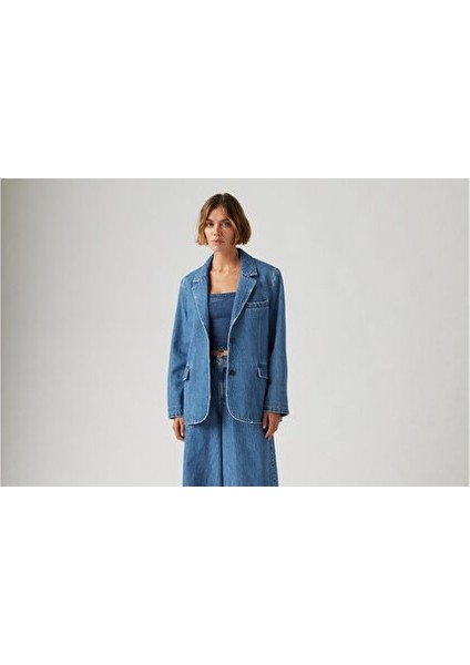 Stella Relaxed Denim Blazer Ceket