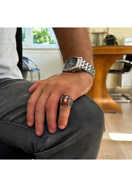 925 Ayar Gümüş El Yapımı Taş Yüzük (Sultanit Yapay Taş) modelleri