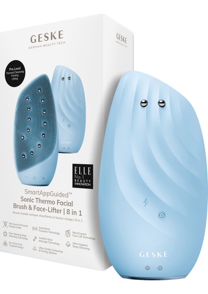 Sonic Thermo Facial Brush & Face-Lifter Sonic Thermo Yüz Temizleme Fırçası ve Yüz Gerdirici 8'i 1 Arada