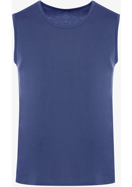 Erkek Pamuklu Kolsuz Curve Büyük Beden Şortlu Pijama Takımı