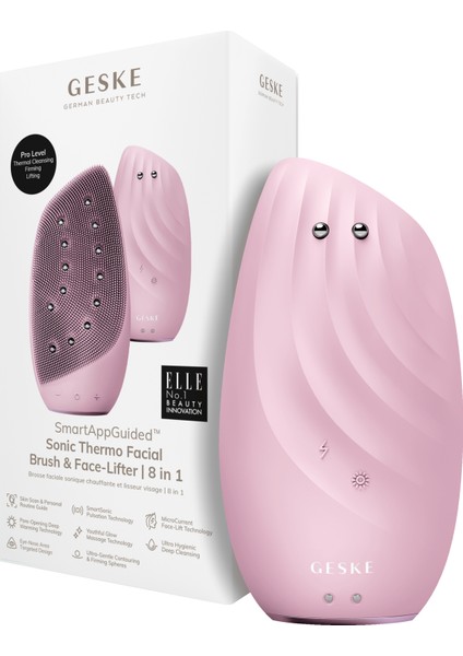 Sonic Thermo Facial Brush & Face-Lifter Sonic Thermo Yüz Temizleme Fırçası ve Yüz Gerdirici 8'i 1 Arada